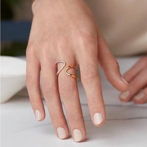 Monica Vinader Riva Open Wrap Ring